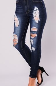 Fashion nova distress jean